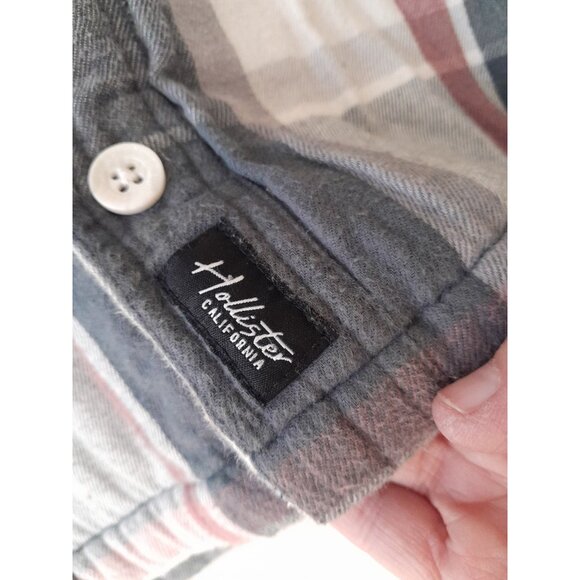 Hollister Mens Fleece Lined Shacket Outdoor School Work Size Pockets Medium - Picture 3 of 8